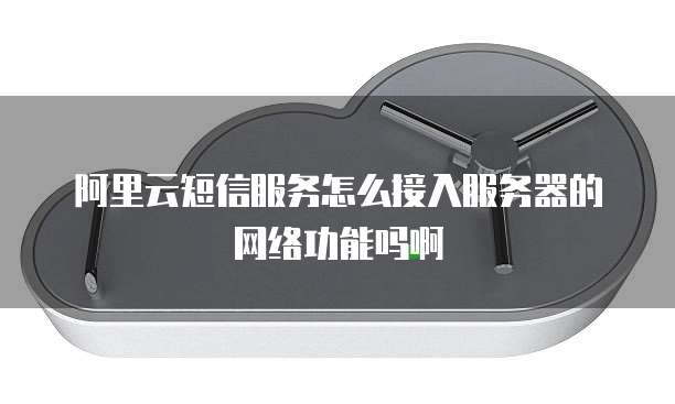 阿里云短信服务怎么接入服务器的网络功能吗啊