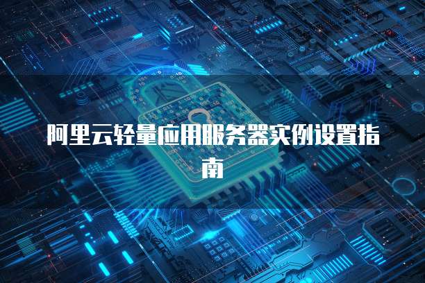 阿里云轻量应用服务器实例设置指南