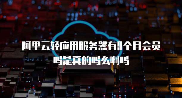 阿里云轻应用服务器有9个月会员吗是真的吗么啊吗