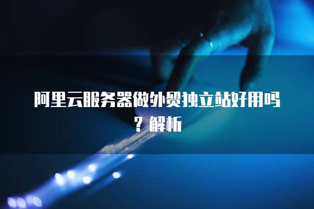 阿里云服务器做外贸独立站好用吗？解析