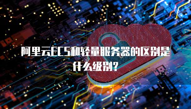 阿里云ECS和轻量服务器的区别是什么级别?