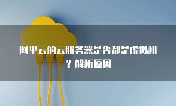 阿里云的云服务器是否都是虚拟机?解析原因