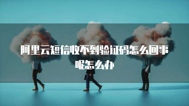 阿里云短信收不到验证码怎么回事呢怎么办
