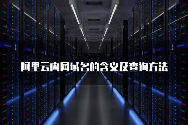 阿里云内网域名的含义及查询方法