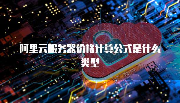 阿里云服务器价格计算公式是什么类型
