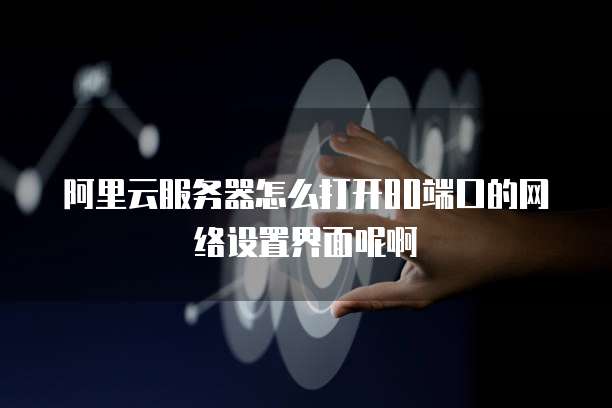 阿里云服务器怎么打开80端口的网络设置界面呢啊
