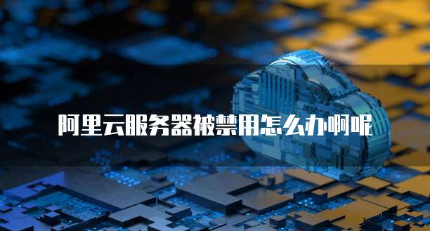 阿里云服务器被禁用怎么办啊呢