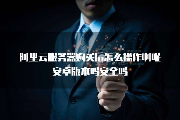 阿里云服务器购买后怎么操作啊呢安卓版本吗安全吗