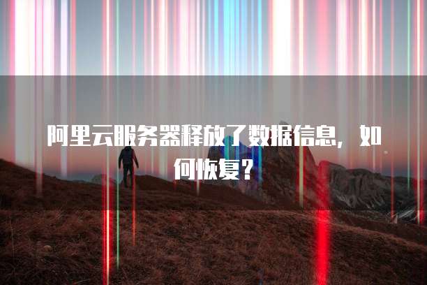 阿里云服务器释放了数据信息,如何恢复?