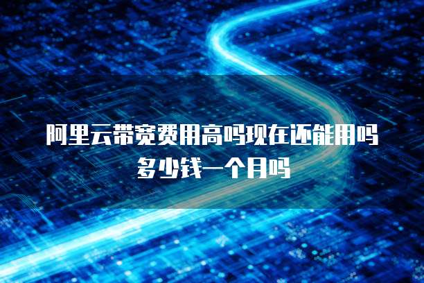 阿里云带宽费用高吗现在还能用吗多少钱一个月吗