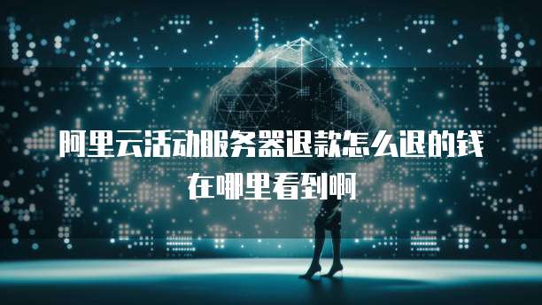 阿里云活动服务器退款怎么退的钱在哪里看到啊