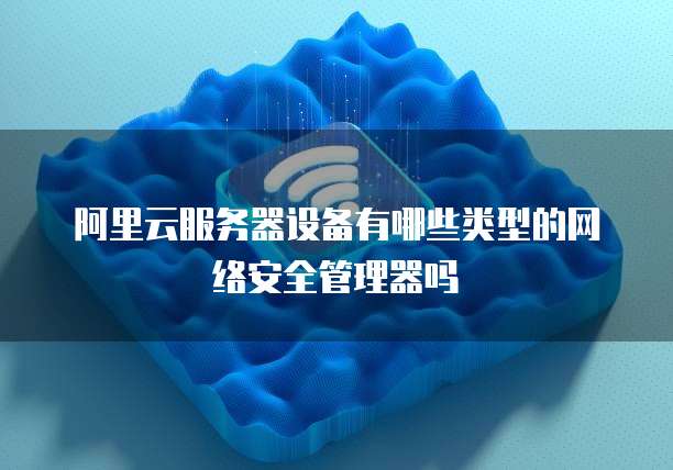 阿里云服务器设备有哪些类型的网络安全管理器吗