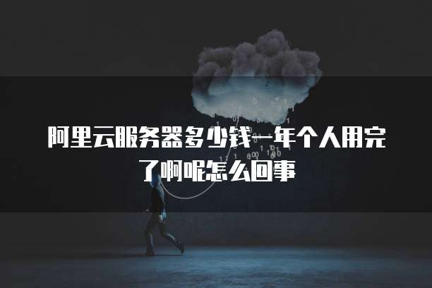 阿里云服务器多少钱一年个人用完了啊呢怎么回事