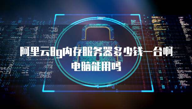 阿里云8g内存服务器多少钱一台啊电脑能用吗