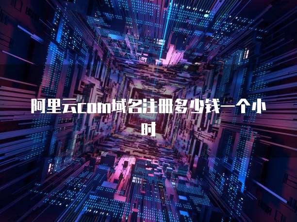 阿里云com域名注册多少钱一个小时