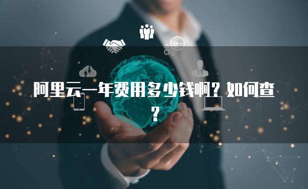 阿里云一年费用多少钱啊?如何查?