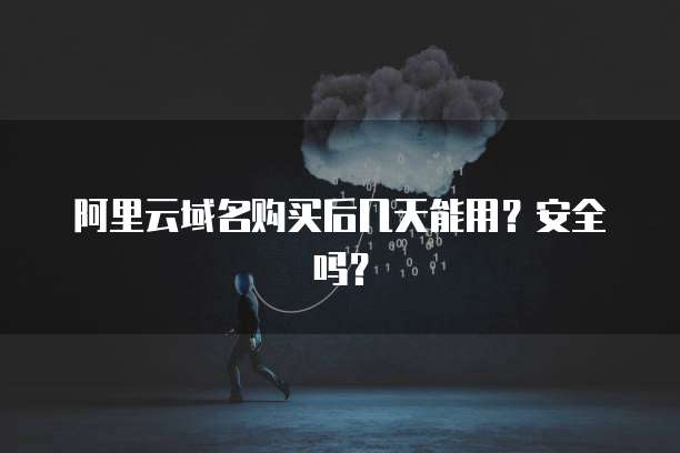 阿里云域名购买后几天能用?安全吗?