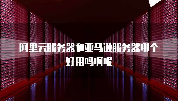 阿里云服务器和亚马逊服务器哪个好用吗啊呢