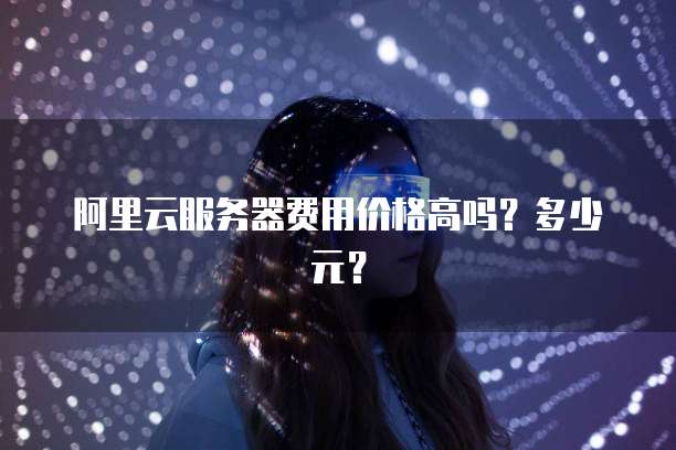 阿里云服务器费用价格高吗?多少元?