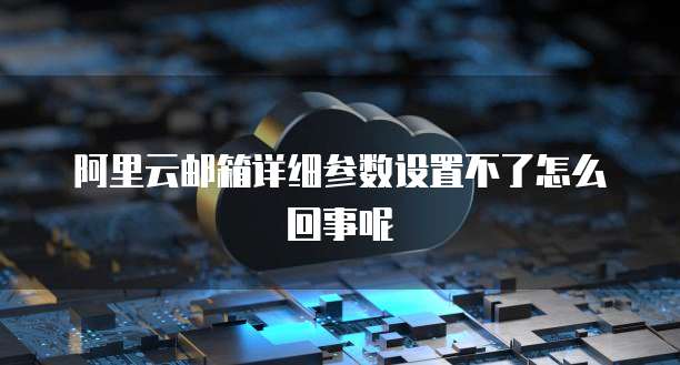 阿里云邮箱详细参数设置不了怎么回事呢
