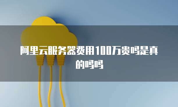 阿里云服务器费用100万贵吗是真的吗吗