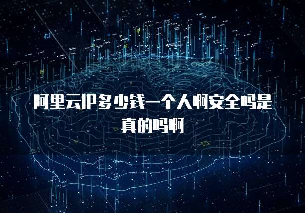 阿里云IP多少钱一个人啊安全吗是真的吗啊