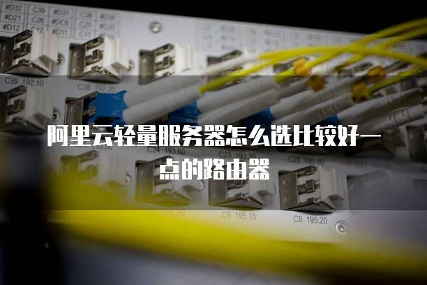 阿里云轻量服务器怎么选比较好一点的路由器