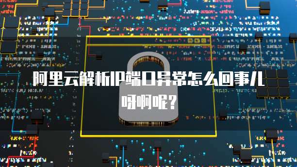 阿里云解析IP端口异常怎么回事儿呀啊呢?