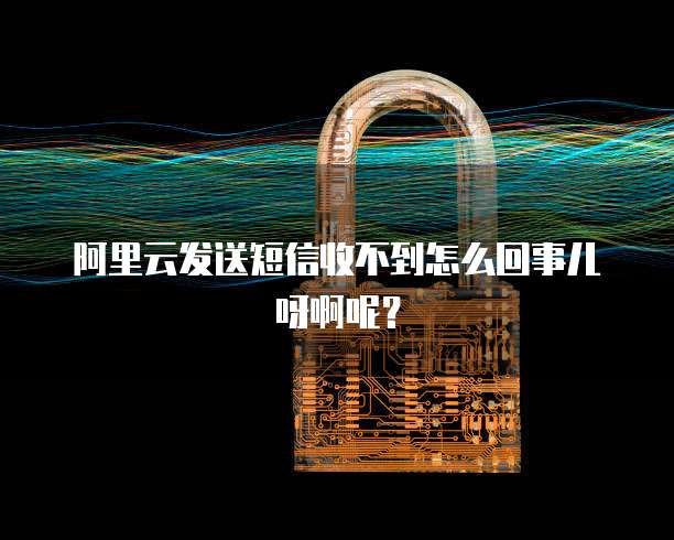 阿里云发送短信收不到怎么回事儿呀啊呢?