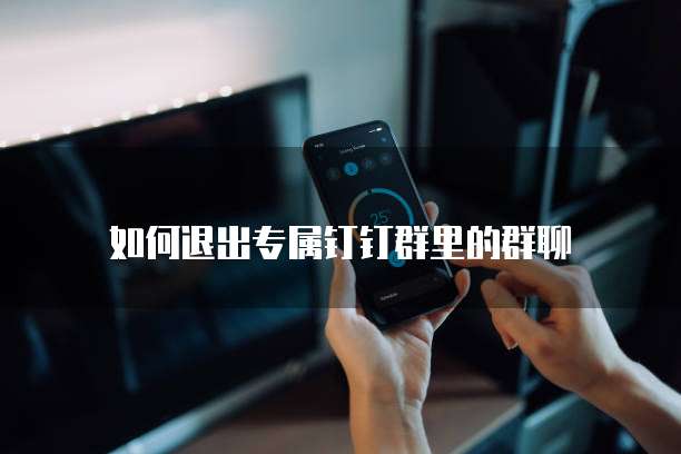 如何退出专属钉钉群里的群聊