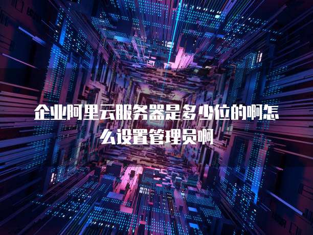 企业阿里云服务器是多少位的啊怎么设置管理员啊