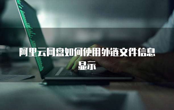 阿里云网盘如何使用外链文件信息显示