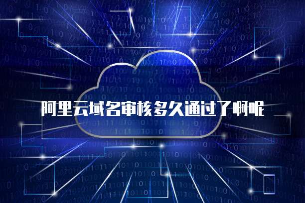 阿里云域名审核多久通过了啊呢
