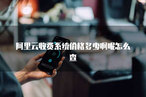 阿里云收费系统价格多少啊呢怎么查