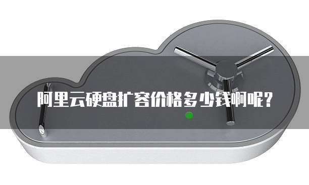 阿里云硬盘扩容价格多少钱啊呢?