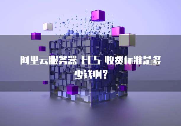 阿里云服务器 ECS 收费标准是多少钱啊?