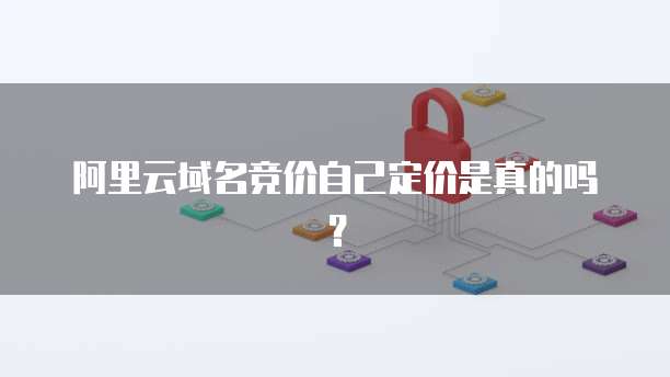 阿里云域名竞价自己定价是真的吗？