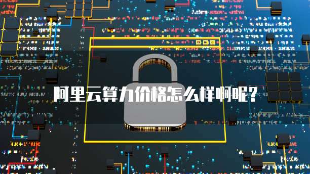 阿里云算力价格怎么样啊呢?