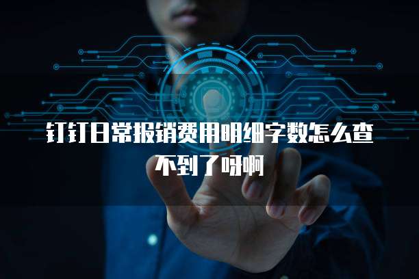 钉钉日常报销费用明细字数怎么查不到了呀啊