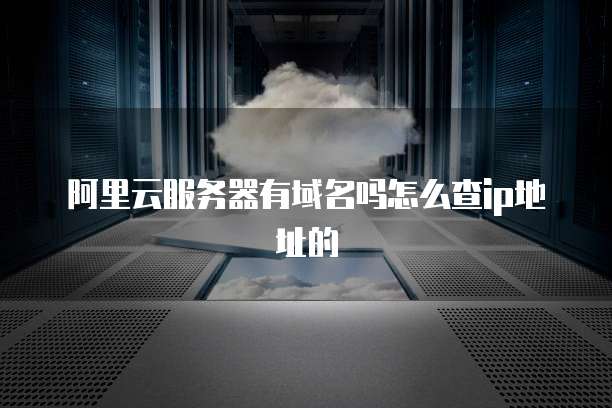 阿里云服务器有域名吗怎么查ip地址的