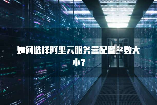 如何选择阿里云服务器配置参数大小?