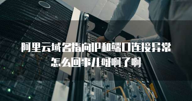 阿里云域名指向IP和端口连接异常怎么回事儿呀啊了啊