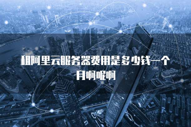 租阿里云服务器费用是多少钱一个月啊呢啊