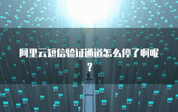 阿里云短信验证通道怎么停了啊呢？