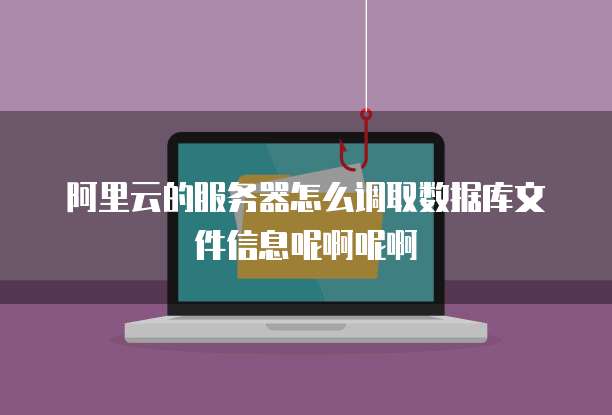 阿里云的服务器怎么调取数据库文件信息呢啊呢啊