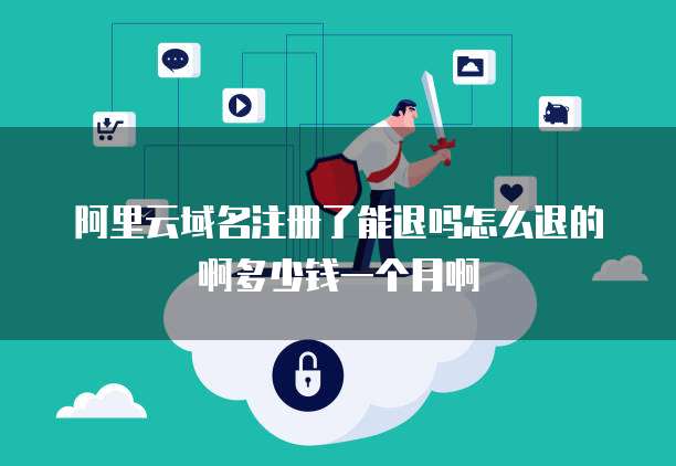 阿里云域名注册了能退吗怎么退的啊多少钱一个月啊