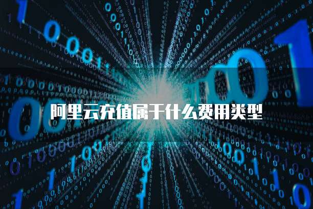 阿里云充值属于什么费用类型