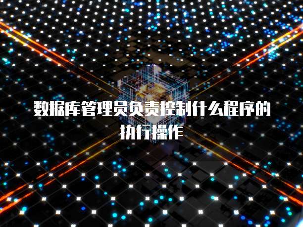 数据库管理员负责控制什么程序的执行操作