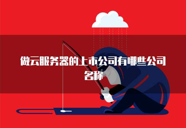 做云服务器的上市公司有哪些公司名称