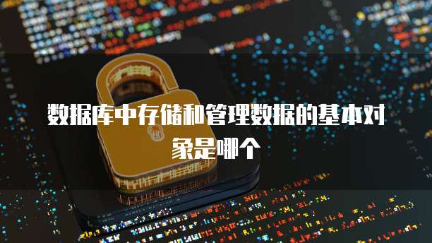 数据库中存储和管理数据的基本对象是哪个